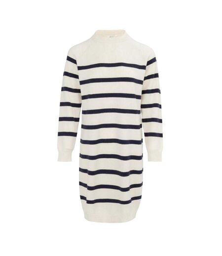 Robe-pull Motif/style À Rayures Femme Noir Blanc Miso