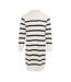Robe-pull Motif/style À Rayures Femme Noir Blanc Miso-1