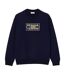 Womens/ladies Printed Fleece Oversized Tennis Sweatshirt Blue Lacoste-2