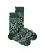 1 Pack Mens & Ladies Cotton Green Paisley Design Socks-1