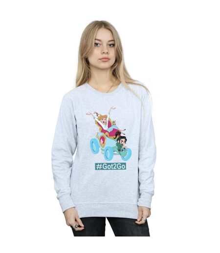 Disney - Sweat WRECK IT RALPH CINDERELLA AND VANELLOPE - Femme (Gris sportif) - UTBI43140