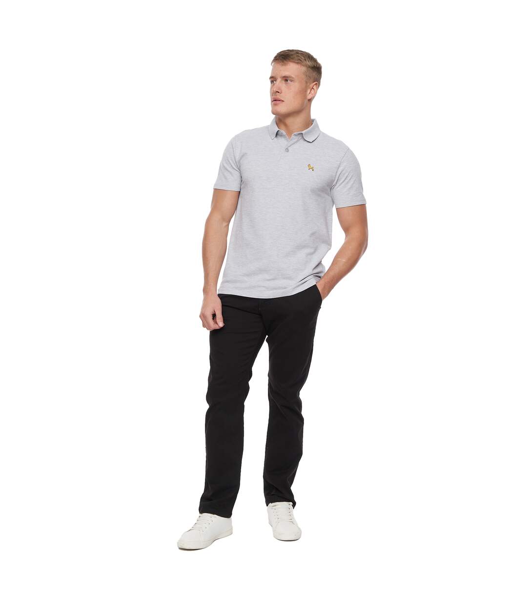 Polo barden homme gris chiné Bewley & Ritch-4