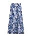 Womens/ladies harini printed double layered midi skirt estate blue Weird Fish-1