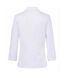 Womens/ladies Larissa Chef Jacket White Karlowsky-2