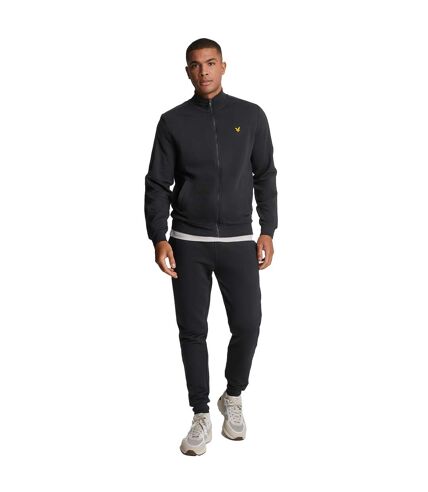 Mens tape tracksuit bottoms jet black Lyle & Scott