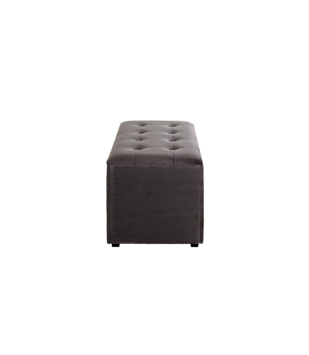 Coffret de Rangement Velours Idaya 65cm Anthracite-3