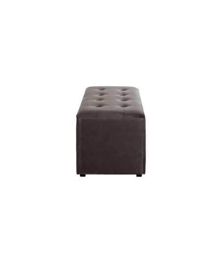 Coffret de Rangement Velours Idaya 65cm Anthracite