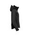 Womens/ladies Milford Soft Shell Jacket Black Clique-4