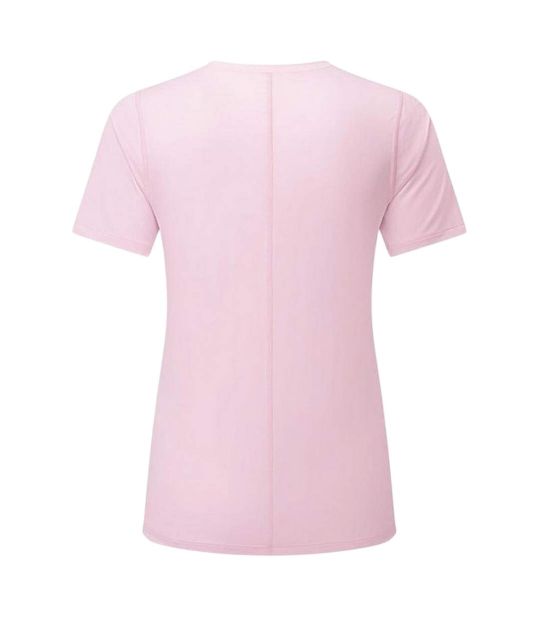 T-shirt Manches Courtes Motif/style Uni Moda Femme Rose Chiné Dhb-2