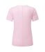 T-shirt Manches Courtes Motif/style Uni Moda Femme Rose Chiné Dhb-2