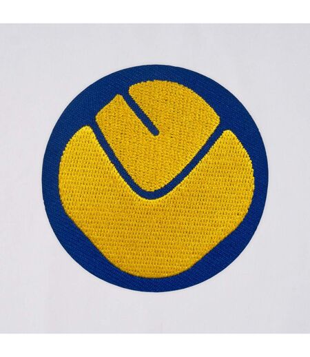 Mens Retro Polyester V Neck T-shirt White Leeds United FC