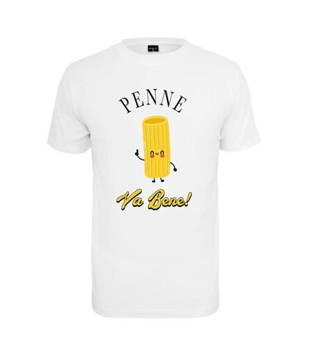T-shirt Penne Va Benne Homme Blanc Mister Tee