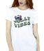Disney Womens/Ladies Lilo & Stitch Jolly Chilling Vibes Cotton Boyfriend T-Shirt (Blanc) - UTBI30676-3