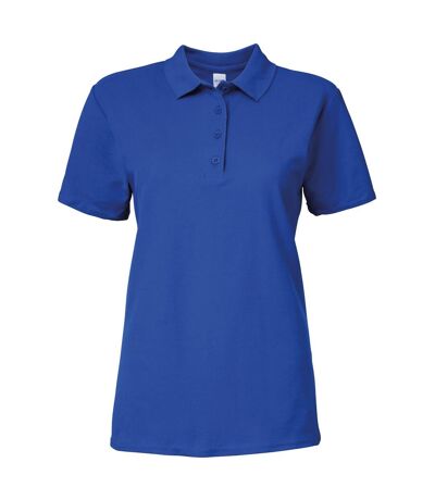 Gildan Softstyle Womens/Ladies Short Sleeve Double Pique Polo Shirt (Royal)