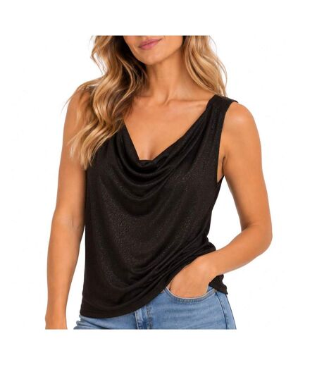 Débardeur scintillant noir femme vero moda kanva