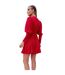 Womens/ladies Polyester Long-sleeved Skater Dress Red AX Paris-3