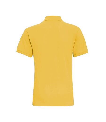 Asquith & Fox Mens Plain Short Sleeve Polo Shirt (Mustard)
