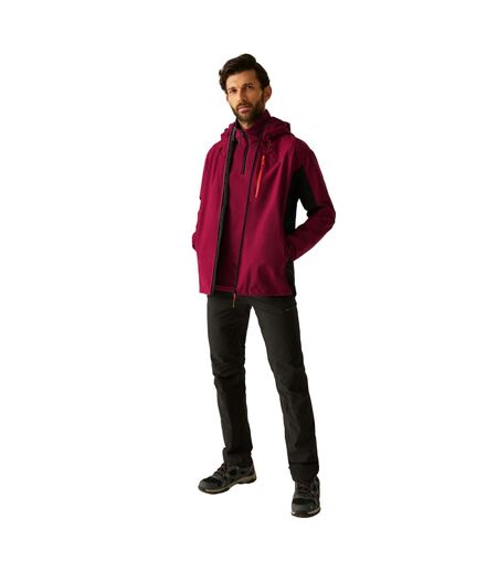 Veste Imperméable Birchdale Homme Pourpre Foncé Noir Regatta