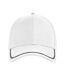 Casquette De Baseball Match Day Blanc Noir Beechfield-3