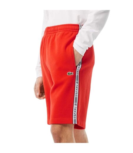 Short homme orange Lacoste