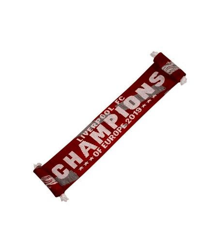 Liverpool FC Champions Of Europe 2019 Scarf (Red/White) (One Size) - UTSG17765