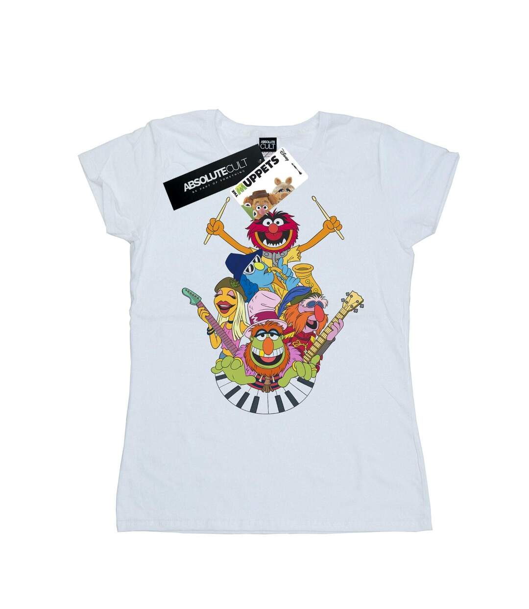 Disney Femme/Ladies The Muppets Dr Teeth And The Electric Mayhem - T-shirt en coton (Blanc) - UTBI49754-1