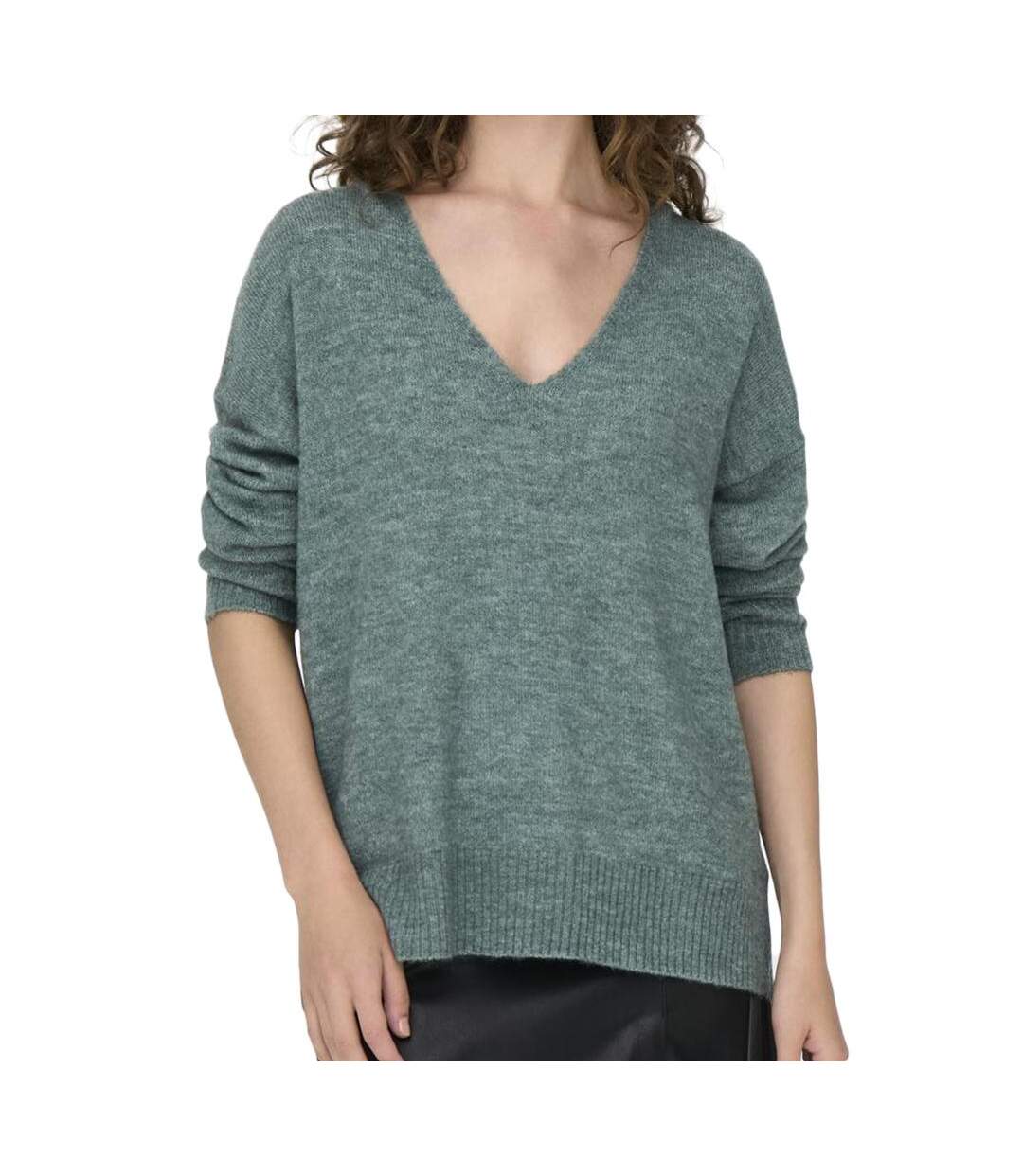Pull vert d'eau femme jdy elanora-1