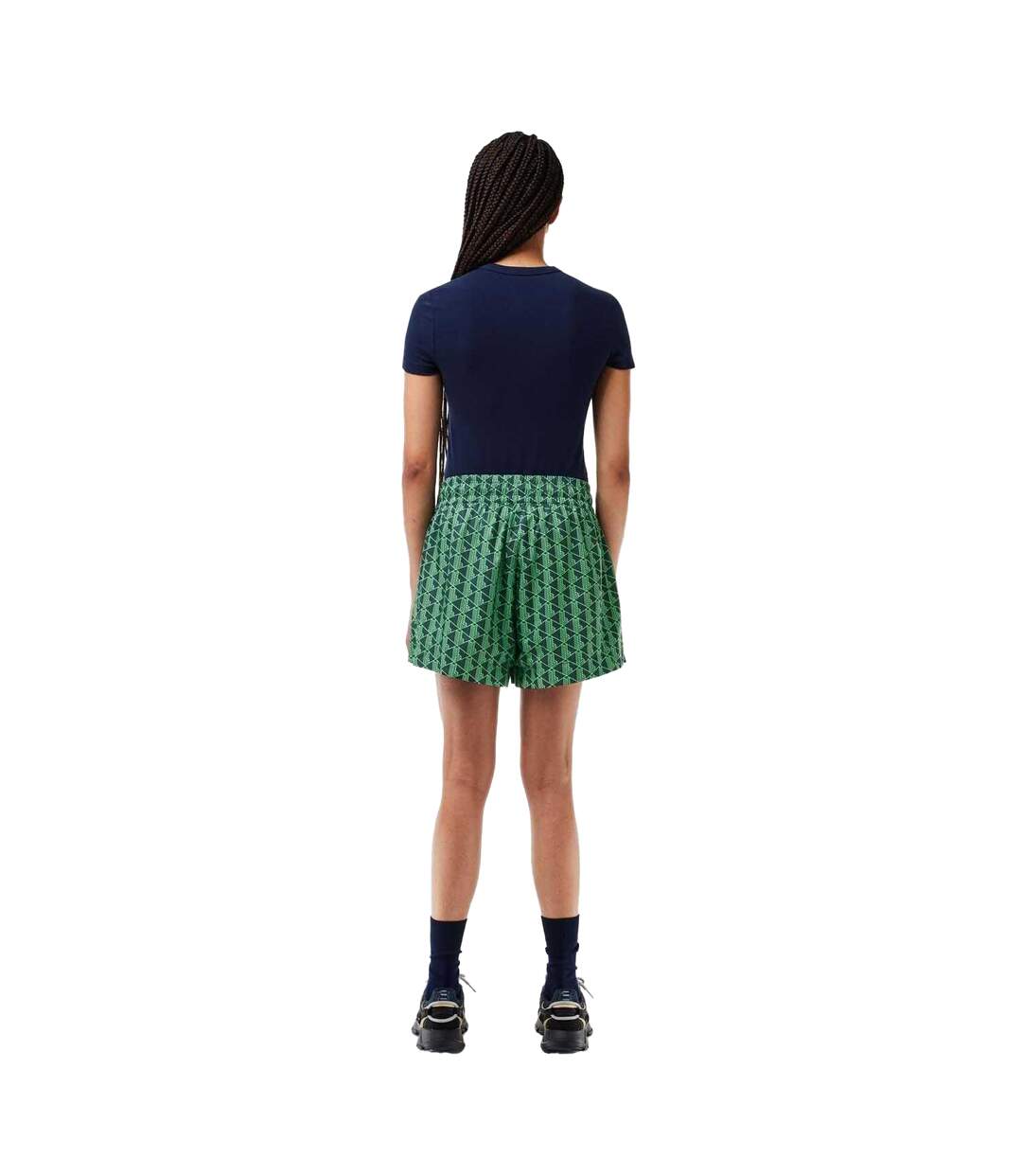 Short Femme Vert Bleu Lacoste-2