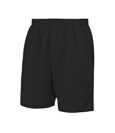 Just Cool Mens Sports Shorts (Jet Black) - UTRW693