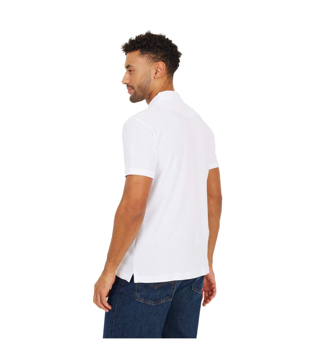 Polo Homme Blanc Brave Soul-3