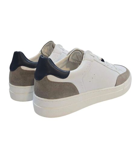 Baskets Braid Homme Blanc Gris Bleu Marine Loyalti