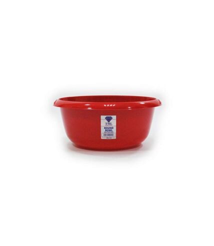 Round bowl 33 x 13cm red glitter TML