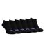 6 Pack Ladies Cotton Cushioned Low Cut Sport Ankle Socks for Running-1