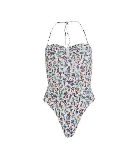 Maillot De Bain 1 Pièce Motif/style Imprimé Femme Blanc Tommy Hilfiger
