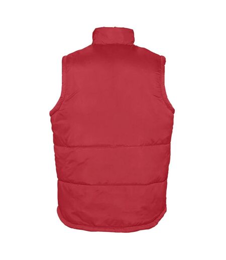 Warm Unisex Padded Bodywarmer Jacket Red SOLS