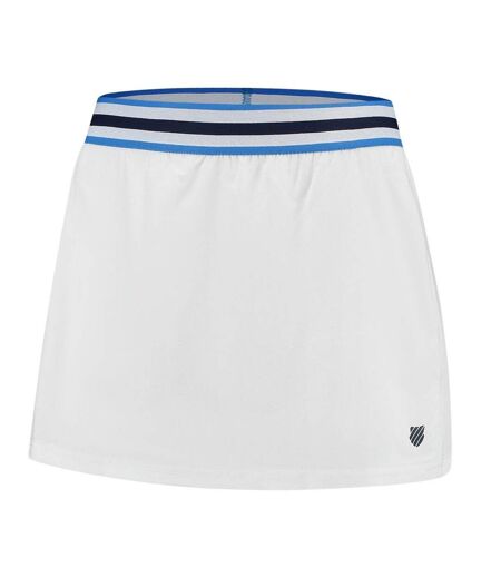 Womens/ladies Colour Block Tennis Skort White K-Swiss