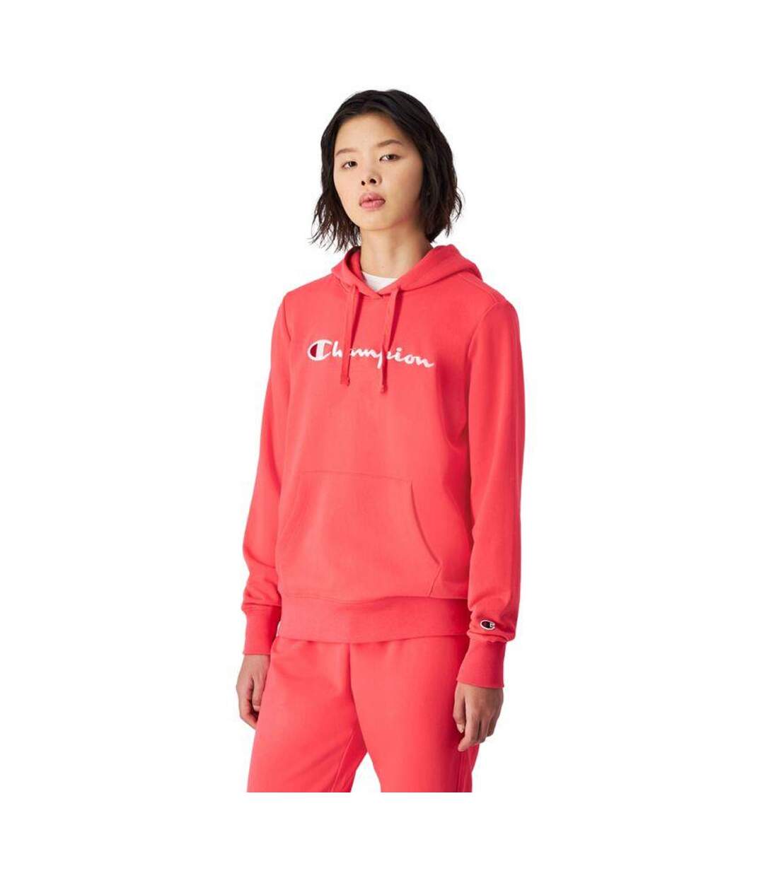 Sweat À Capuche Femme Rose Champion-1