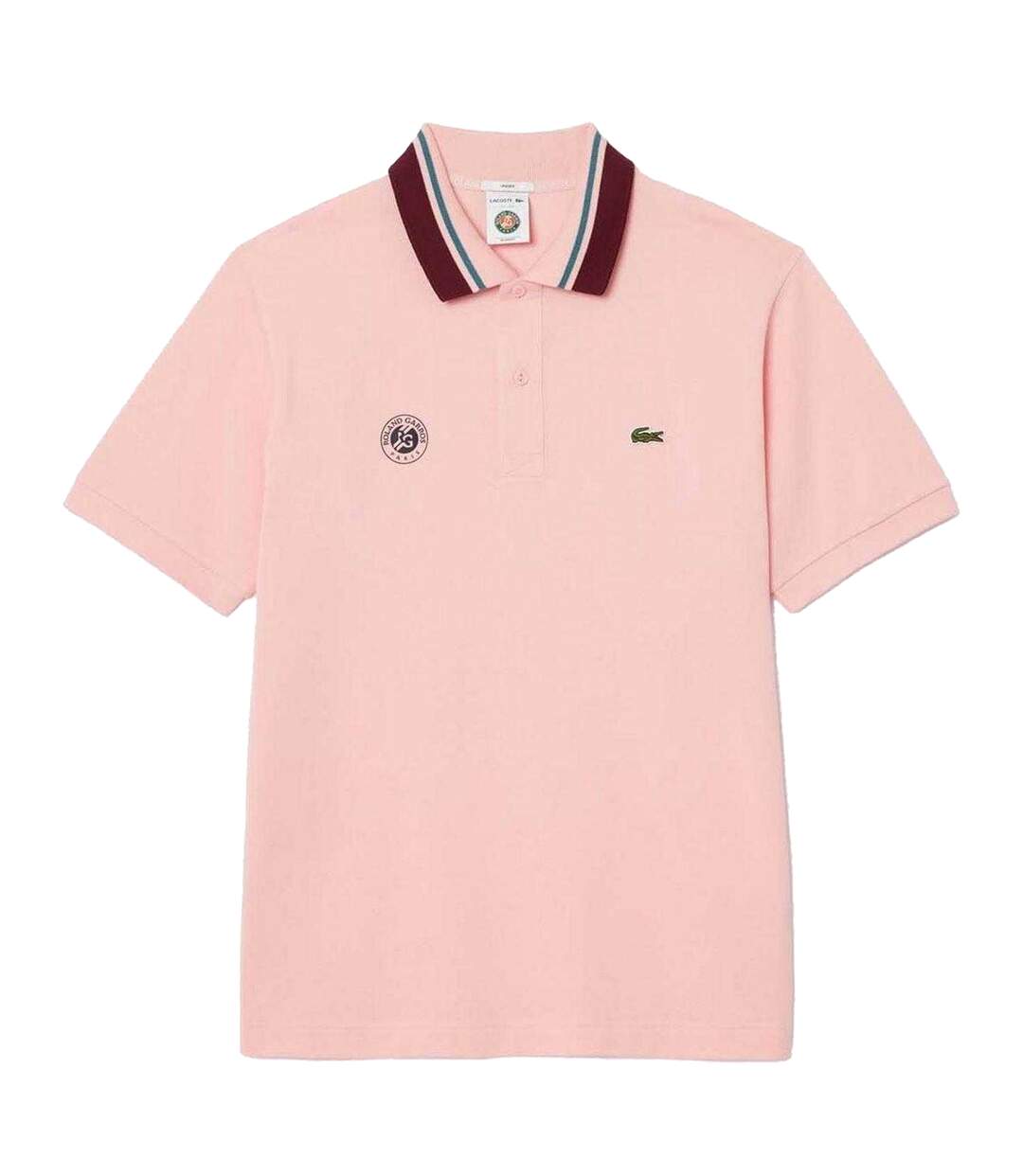 Polo Manches Courtes Roland Garros Homme Rose Lacoste-1