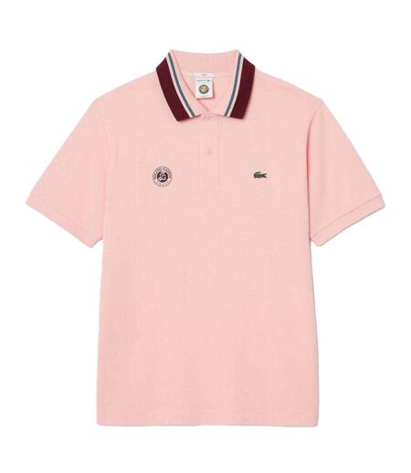 Polo Manches Courtes Roland Garros Homme Rose Lacoste