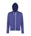 Awdis - Sweatshirt léger à capuche et fermeture zippée - Homme (Bleu roi chiné) - UTRW184