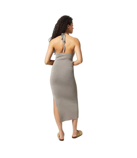 Robe Mi-longue Femme Taupe Jack Wills