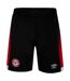 Mens 23/25 Brentford Fc Home Shorts Black Red White Umbro-1