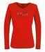 Mayflower NERUDA1GT : Tee-shirt manches longues grande taille rouge en coton-5