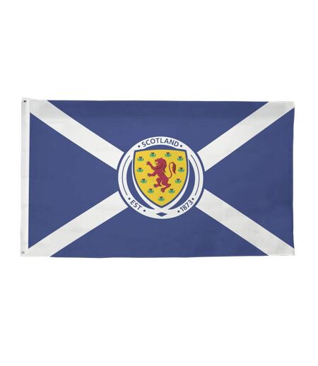 Crest Football Flag One Size Navy White Scotland