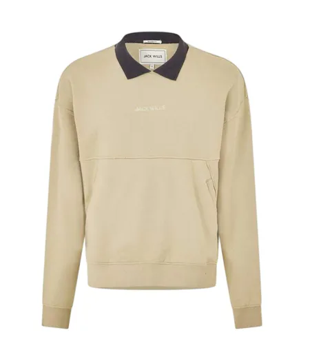 Mens Collared Regular Sweatshirt Willow Jack Wills