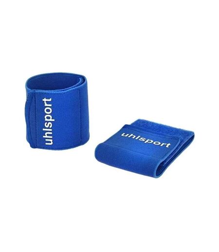 Fixations protège-tibias bleu uhlsport - taille unique