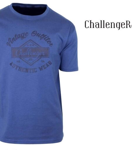CHALLENGER TEE3003A - Tee-shirt imprimé manches courtes en pur coton jersey respirant