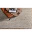Tapis Déco en Laine Loump 160x230cm Blanc & Beige-4