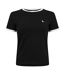 Womens/ladies Trinkey Ringer T-shirt Black Jack Wills-2