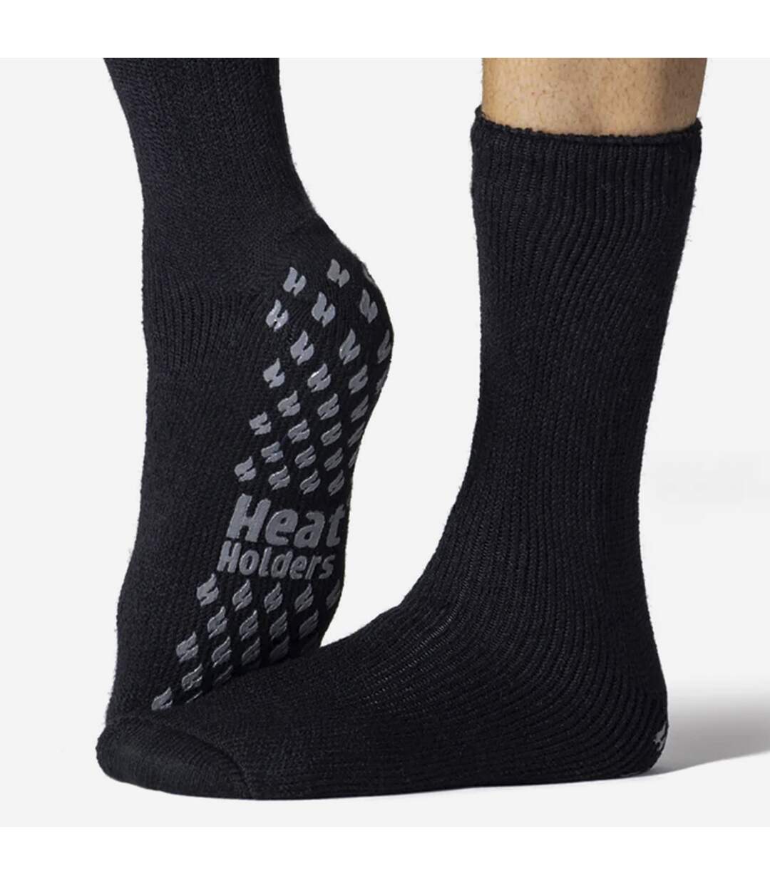 3 Pairs Multipack Mens Slipper Socks with Grips | Non-Slip Thermal Socks-4